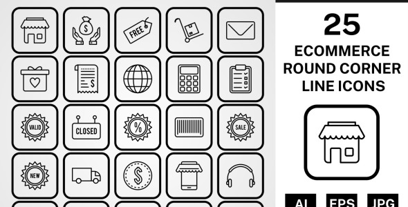 Набор иконок на тему shopping