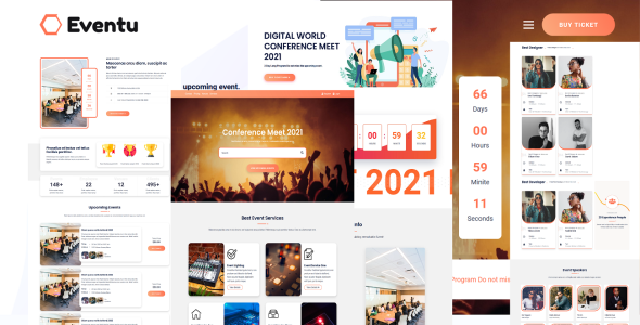 Conference, Event &amp; Meetup HTML5 Website Template