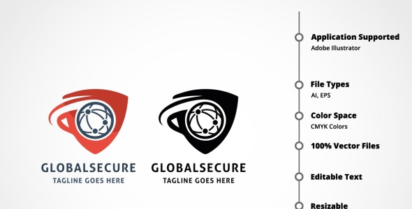 Шаблон логотипа на тему графика