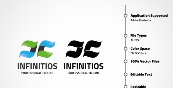 Шаблон логотипа на тему графика