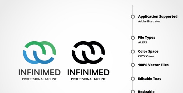 Шаблон логотипа на тему графика