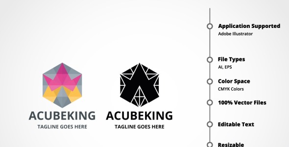 Шаблон логотипа на тему графика