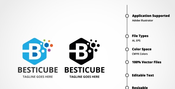 Шаблон логотипа на тему графика