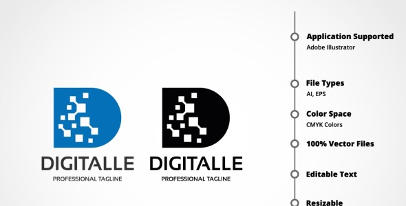 Шаблон логотипа на тему графика