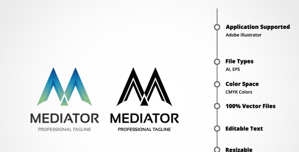 Шаблон логотипа на тему графика