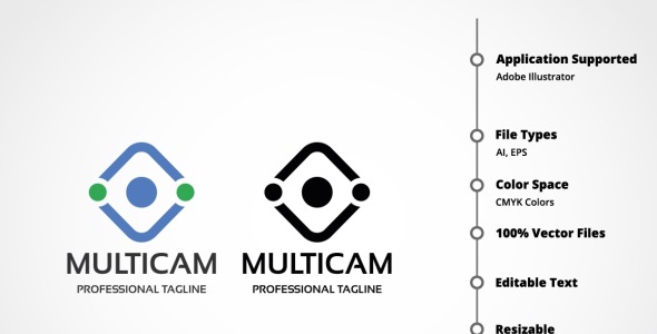 Шаблон логотипа на тему графика