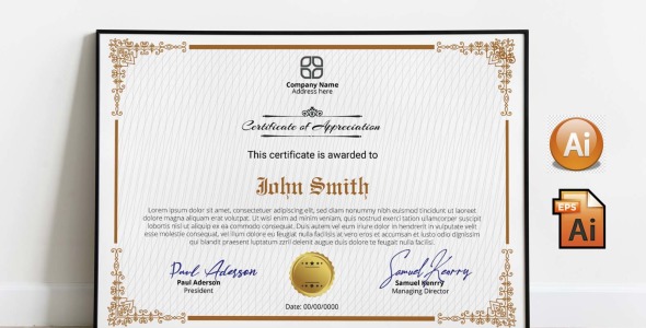 Шаблон сертификата на тему графика