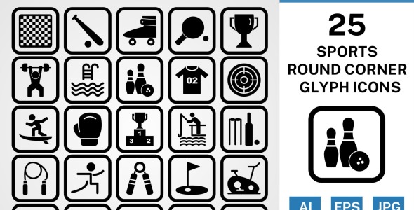 Набор иконок на тему sports