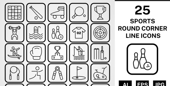 Набор иконок на тему sports