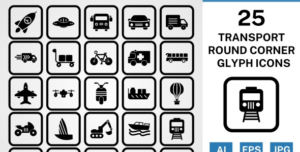 Набор иконок на тему transport