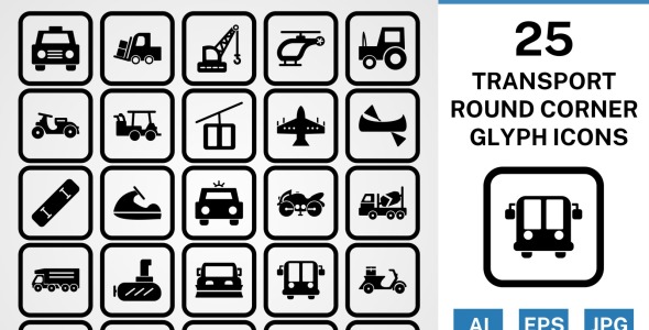 Набор иконок на тему transport