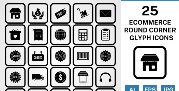 Набор иконок на тему shopping