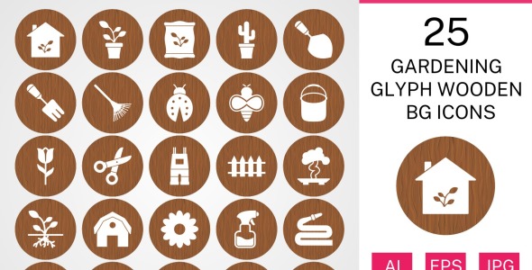 Набор иконок на тему nature