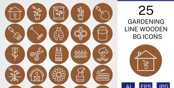 Набор иконок на тему nature