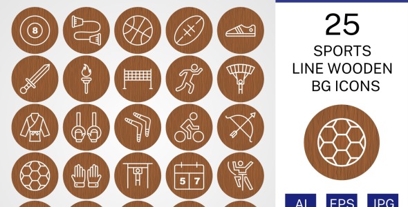 Набор иконок на тему sports