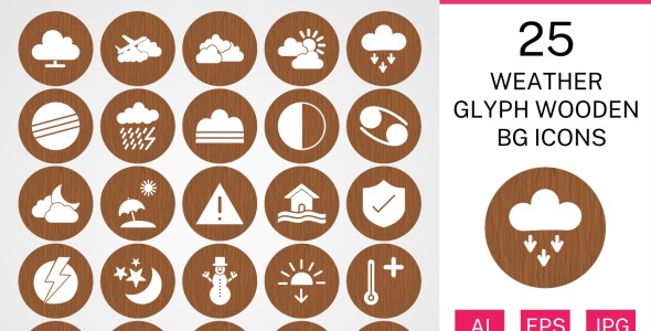 Набор иконок на тему weather