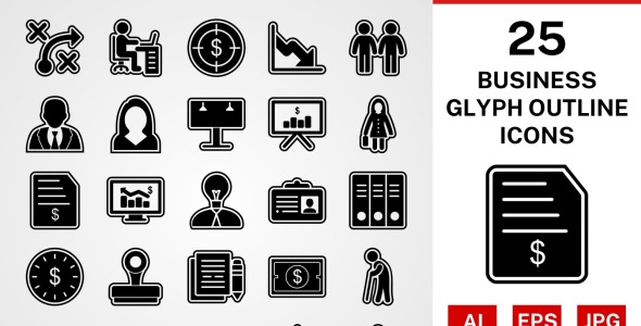 Набор иконок на тему business