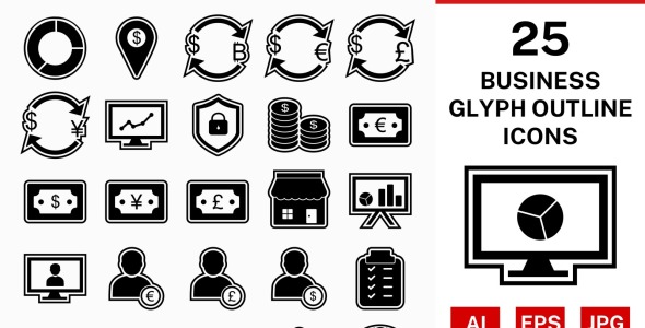 Набор иконок на тему финансы