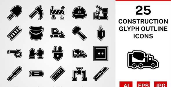 Набор иконок на тему industrial