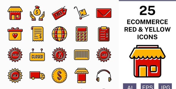 Набор иконок на тему shopping