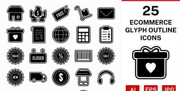 Набор иконок на тему shopping