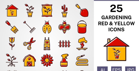 Набор иконок на тему nature