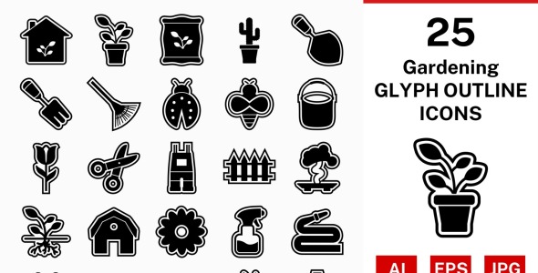 Набор иконок на тему nature