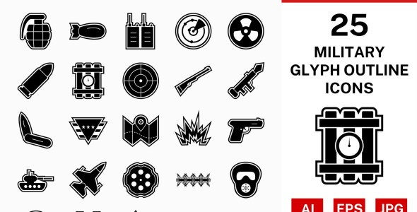Набор иконок на тему military