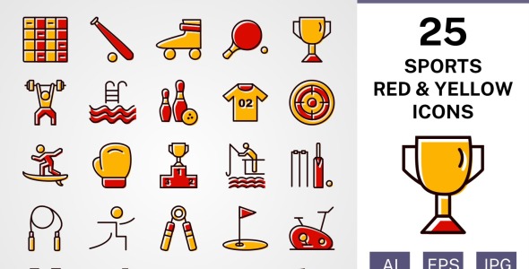 Набор иконок на тему sports