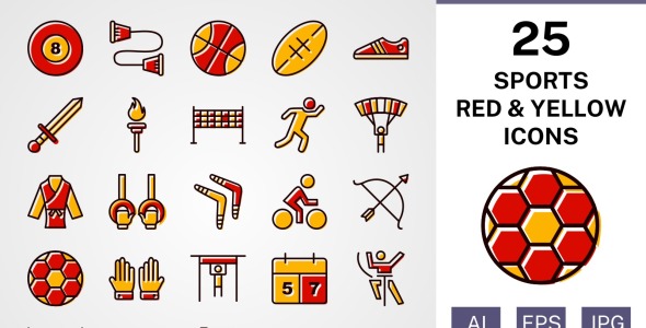 Набор иконок на тему sports