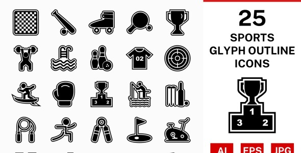 Набор иконок на тему sports