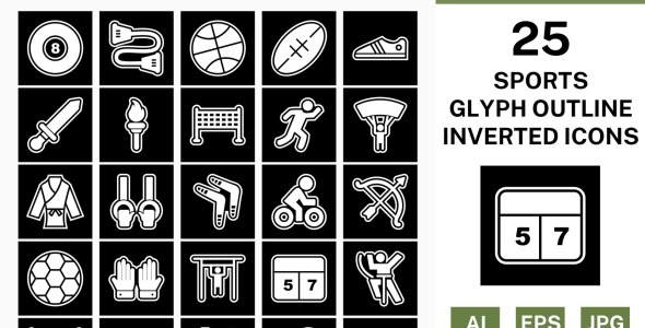 Набор иконок на тему sports