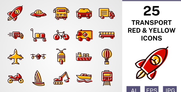 Набор иконок на тему transport