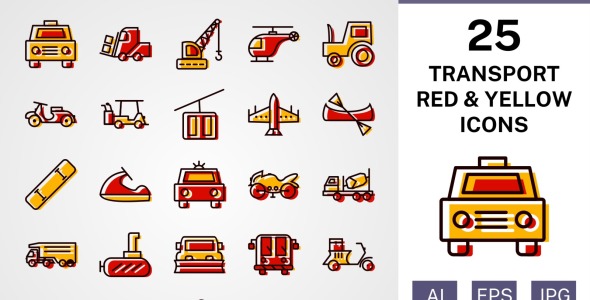 Набор иконок на тему transport