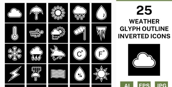 Набор иконок на тему weather