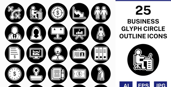 Набор иконок на тему business