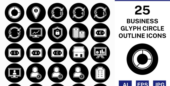 Набор иконок на тему финансы