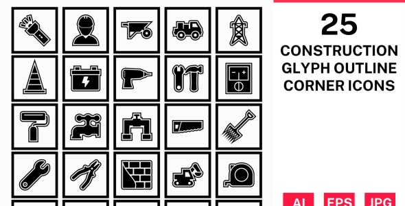 Набор иконок на тему industrial