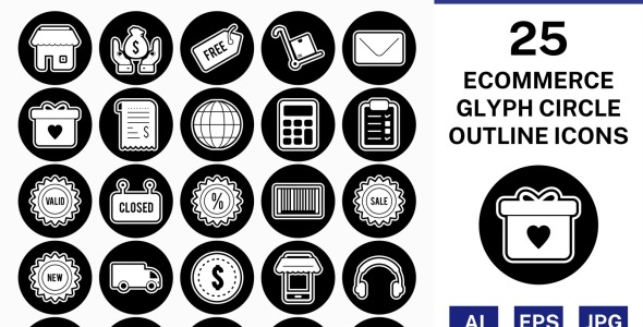 Набор иконок на тему shopping