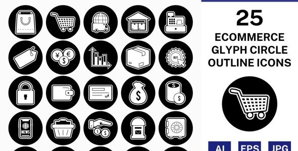 Набор иконок на тему shopping