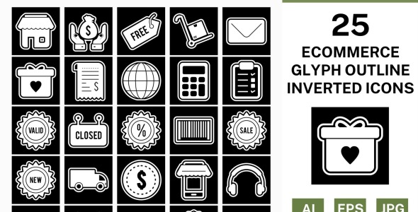 Набор иконок на тему shopping