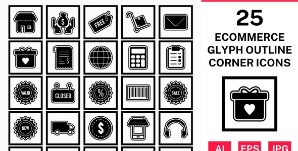 Набор иконок на тему shopping