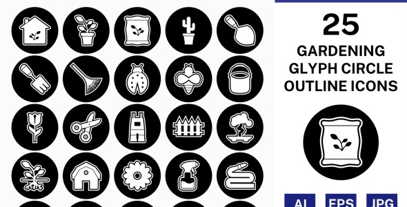 Набор иконок на тему nature