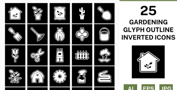 Набор иконок на тему nature