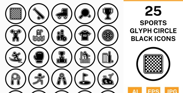 Набор иконок на тему sports