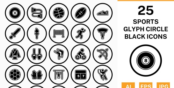 Набор иконок на тему sports