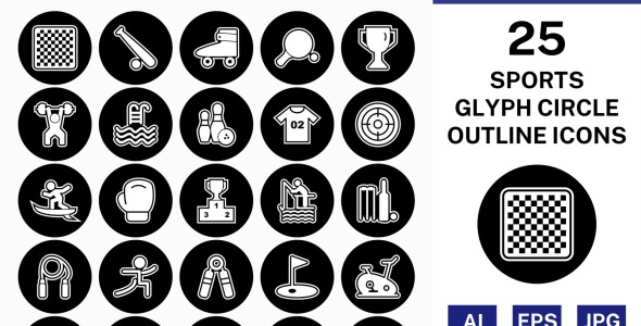 Набор иконок на тему sports