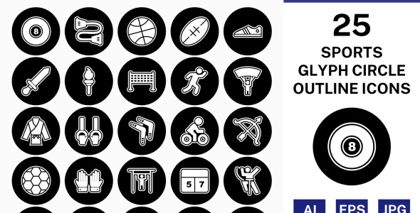 Набор иконок на тему sports