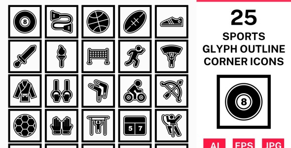 Набор иконок на тему sports