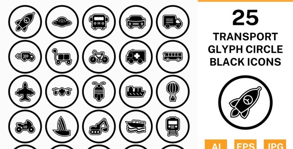 Набор иконок на тему transport